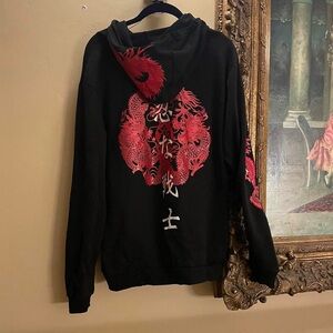 black and red dragon hoodie!